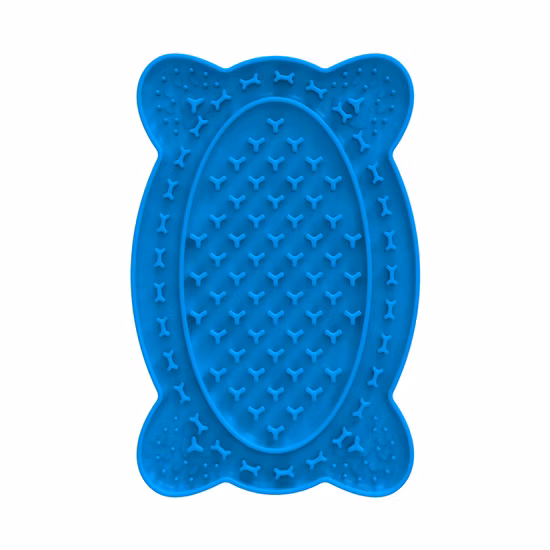 Silikon-Lecktablett für Hunde, Haustier-Badezimmer, Slow-Food-Matte, FDA-Silikon-Tropf-Leckpad, Haustier-Saugnapf-Tablett, Slow-Feeder, Lecken, Pat mit Nicht
