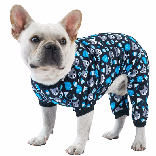 Cutebone Hunde-Pyjama-Einteiler, Haustier-Kleidung, Overall, Bekleidung, weicher Welpen-Pyjama