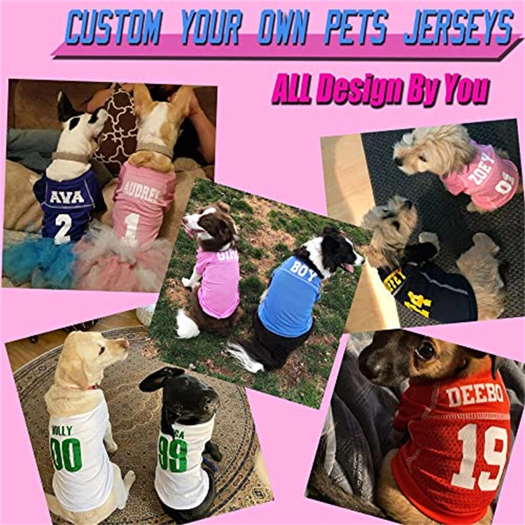 Amazon Hot Pet Clothing Basketball Jersey Luxury Dog Clothes Summer Cool Shirt Pet Apparel