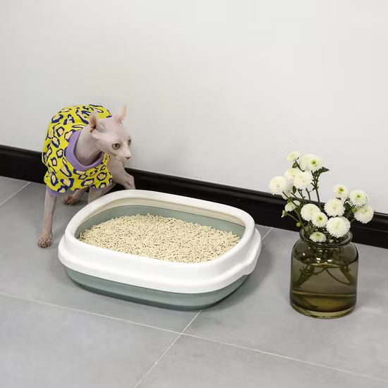 Unglaubliche Geruchskontrolle, sofort verklumpend, ausspülbar, leicht zu reinigen, Haustierprodukt, Tofu-Katzenstreu mit hoher Qualität