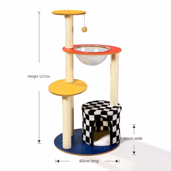 Großhandel Haustierspielzeug Katzenkratzbaum Plüschkatze Kletterbaumspielzeug
