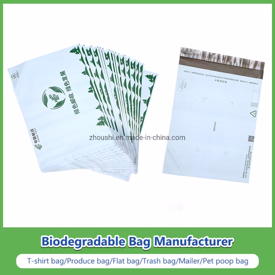 PLA+Pbat/Maisstärke, biologisch abbaubar und kompostierbar, Einkaufen/Müll/Versand/Poly-Versand/Reißverschluss