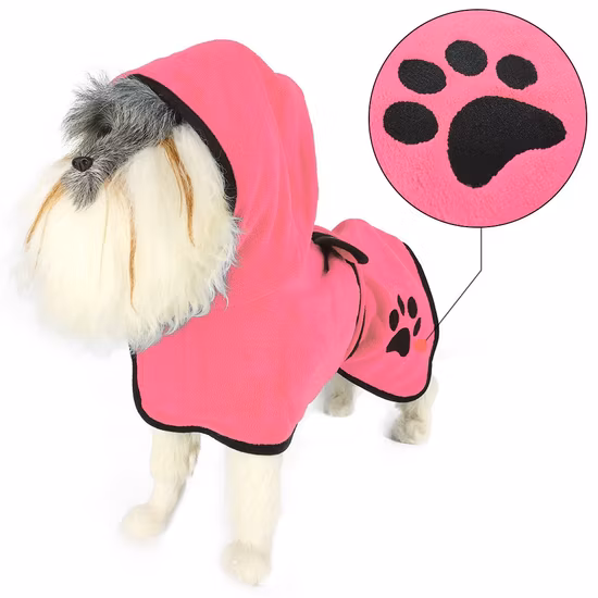 Großhandel Super saugfähiges weiches Handtuch Robe Hund Katze Bademantel Pflege schnell trocknend Haustierprodukt Mokofuwa Anhui