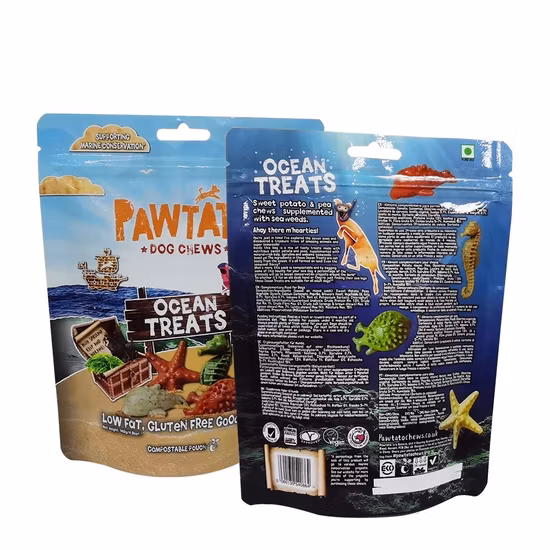 Kundenspezifischer Druck, großer Hund, Katze, Vogelfutter, Snacks, Süßigkeiten, Mehl, Aluminium, flexible Kunststoffverpackung, Reißverschluss, Druckverschluss, Heimtierbedarf, Düngemittel, Samen, umweltfreundliche Mylar-Beutel